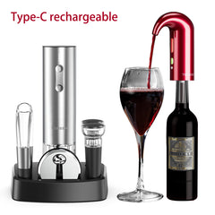 TOMEEM 6-in-1 Electric Wine Bottle Opener