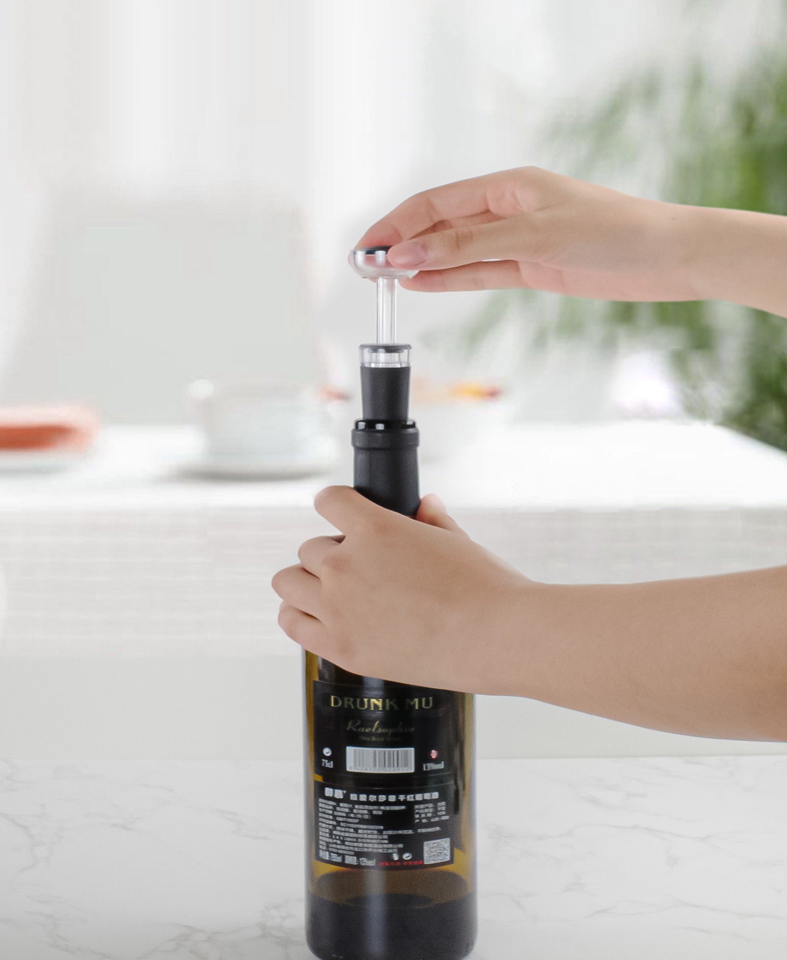 TOMEEM 6-in-1 Electric Wine Bottle Opener