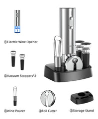 TOMEEM 6-in-1 Electric Wine Bottle Opener