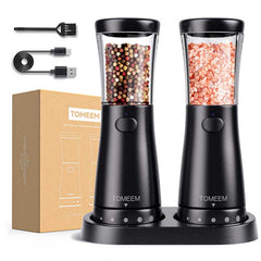 salt shaker and pepper grinder